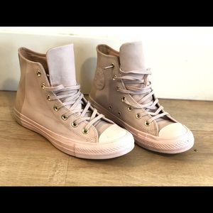 Special edition never worn pink high top converse